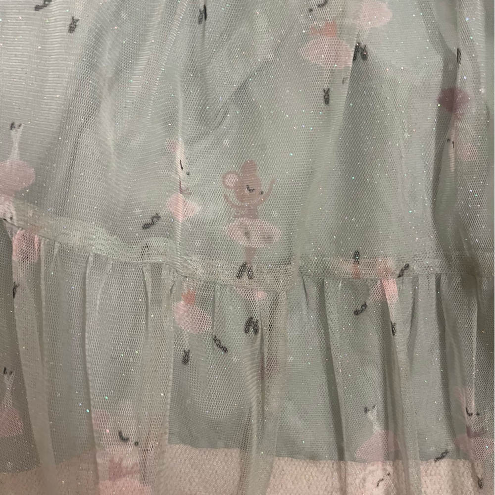 H&M Glittery Tulle Dress 3T Toddler Girls - Picture 4 of 7